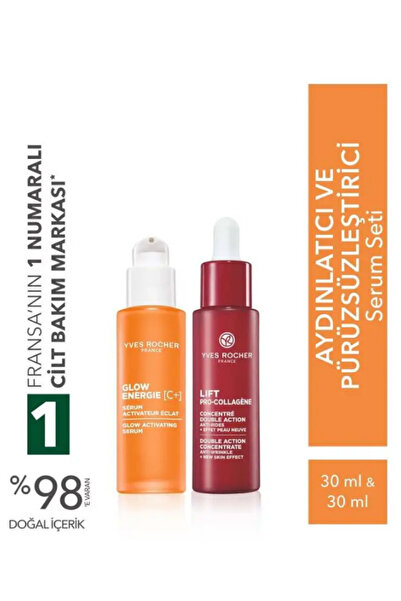 Yves Rocher Cildi Aydınlatan ve Pürüzsüzleştiren Bakım Serum Seti