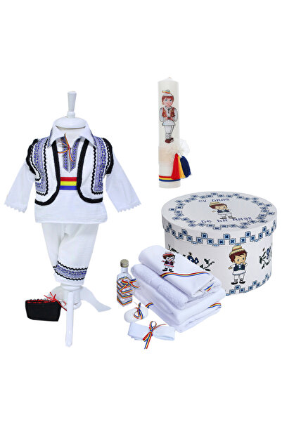 Recostore Set botez baieti, model Traditional compus din 14 piese, Recostore®...