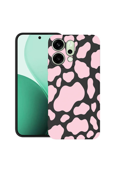 bestcase Carcasă ultra subțire TPU pentru Oppo Reno14 5G, roz vacă, 2082899 B...