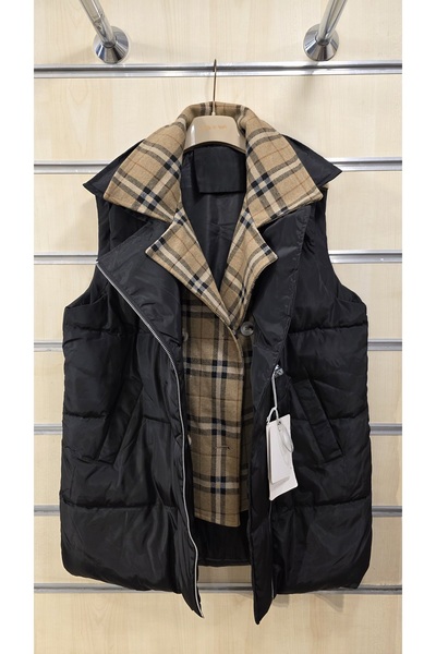 Park Moda Plaid Quilted Vest