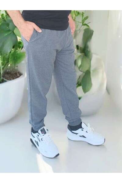 Besa 3-Pack Sweatpants 100% Cotton Fabric, Elastic and Lace-Up Waist, Side Pockets, Elastic Stretchy Leg