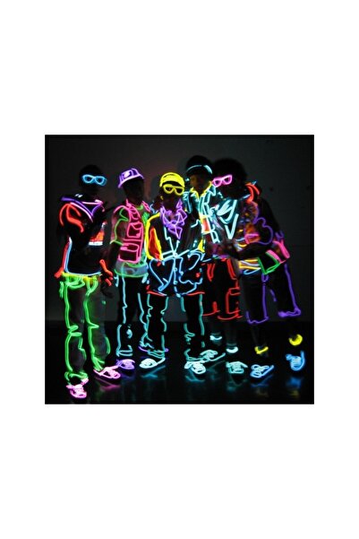 PROCART Fir EL electroluminescent neon 2,3 mm pentru îmbrăcăminte, albastru