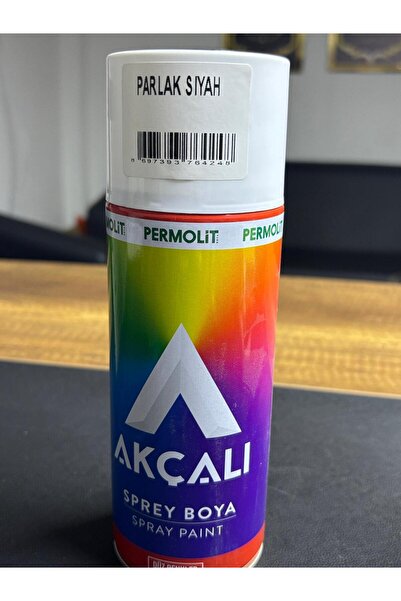 Permolit AKÇALI SPREY BOYA PARLAK SİYAH 326
