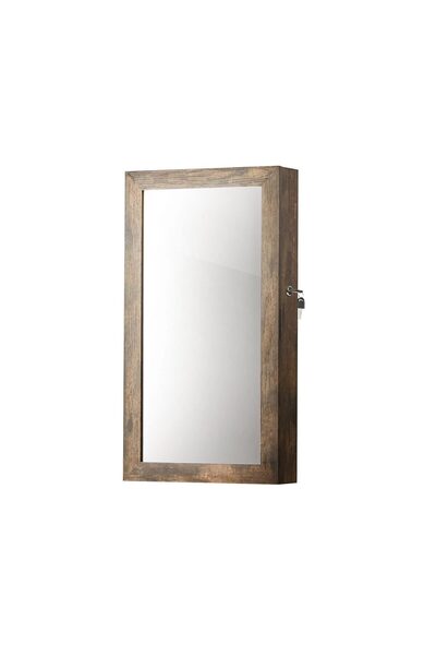 Artool Dulap de perete cu oglindă pentru bijuterii, Artool, MDF, raft inferio...