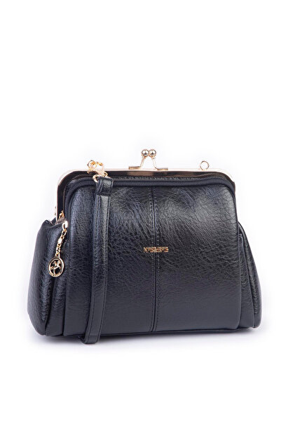 Sose Moda Nas Bag Scholarship Clip-On Vintage Shoulder and Crossbody Bag - Black Victoria