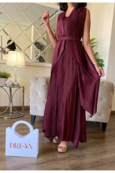 alweshah alahmar Long pleated dress