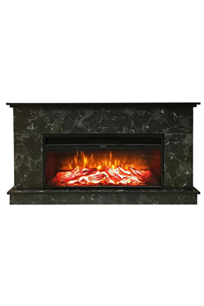 DLC 1175M Siyah Mermer Desen 1800 Watt Dekoratif Elektrikli Şömine