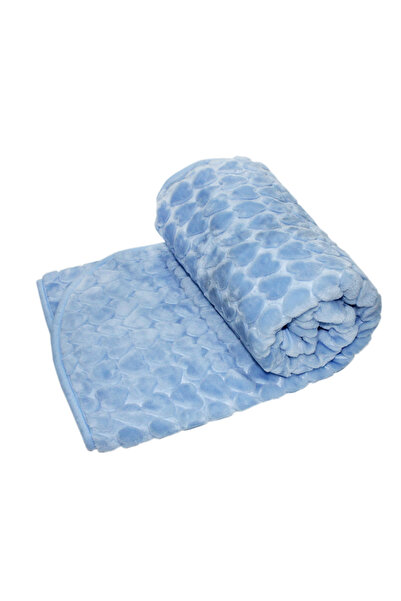 Recostore Paturica groasa pentru bebelusi, albastru, 120x100 cm, REC1644