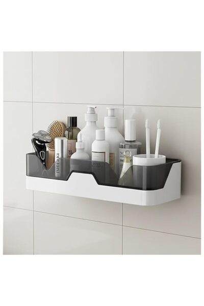 Generic Adhesive Shower Caddy Shelf - No Drilling Wall Mounted Bathroom Organ...