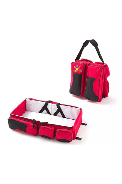 TSUMAB 3-in-1 Baby Diaper Bag with Foldable Crib and Changing Station – Porta...