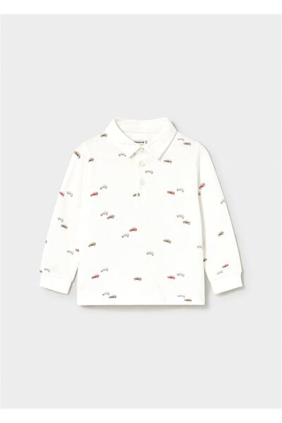 MAYORAL Boys' Polo Neck Long Sleeve T-Shirt
