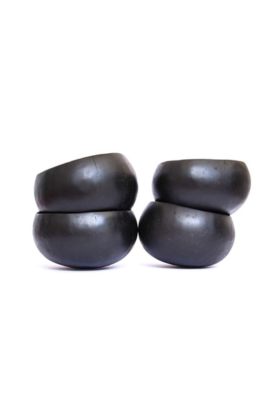 LIFESTYLER Bol din nucă de cocos negru (11-14 cm)