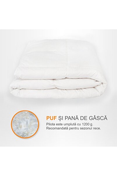 Pernador Duvet with 15% goose down and feather, 140x200 cm, White