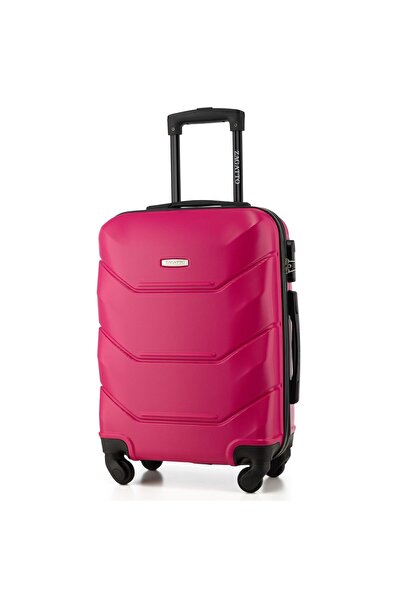 zagatto Troler Cabina, Fuchsia, 55x40x20 cm, Troller, Bagaj de mana, Valiza Cabina, 4 Roti, Cifru, ABS