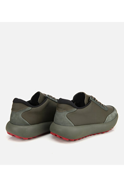 Hotiç Erkek Nubuk Deri Haki Kalın Tabanlı Spor Ayakkabı