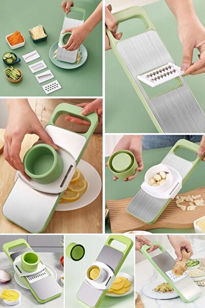 Buffer ®   Chopper with 7 Different Blades Sharp Practical Kitchen Grater Cho...