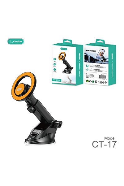 Cat - Cot حامل هاتف السيارة المغناطيسي الفائق Cat-Cot مع قاعدة شفط، دوران 360...
