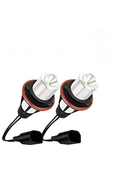 MAF Set 2 Becuri LED Marker Angel Eyes BMW E39 E60 E61 E39 E63 E64 E65 E66 E83 X5 BMW, alb