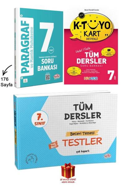 Editör Yayınevi 2026 Editör 7. Sınıf Paragraf Soru Bankası+Katyon Yayınları T...