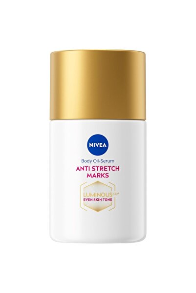 NIVEA luminous 630 anti-stretch mark body oil 100 ml with thiamidol, visibly reduces stretch marks i