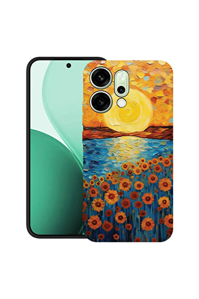 bestcase Θήκη TPU εξαιρετικά λεπτή για Oppo Reno14 5G, Ζωγραφική με ηλιοτρόπι...