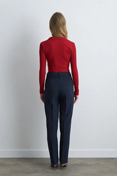 Gusto Boru Paça Pantolon - Lacivert