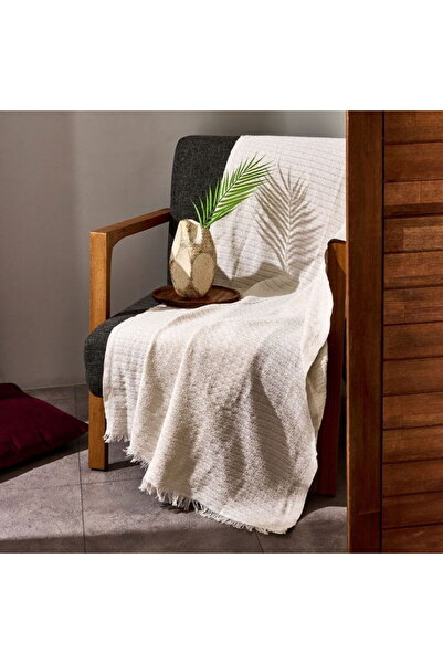 Evidea Soft Bety Koltuk Örtüsü - Ekru - 130x170 cm