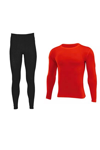 Evox Erkek Sporcu Alt Üst Takım Tayt Body Içlik Futbol Forma Altı Şort Altı S...