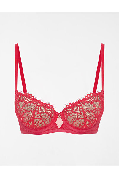 ESOTIQ Push-Up Bra Underwired with Removable Padding Premium Sexy Lace & Mesh Design | Saray