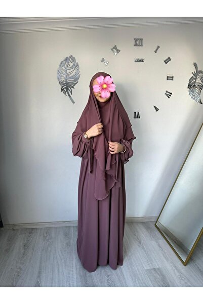 Yüsra Collection طقم فستان ليزا وسوفلي طويل مكون من قطعتين