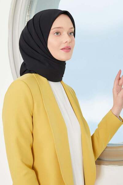 Levidor Black Medina Silk Scarf