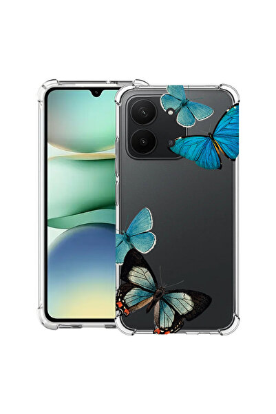 bestcase Carcasă antișoc pentru Xiaomi Redmi 15C 4G (171 mm), fluturi albaștr...