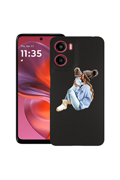bestcase Θήκη TPU εξαιρετικά λεπτή για Motorola Moto G06, Κορίτσι μαμά με αγό...