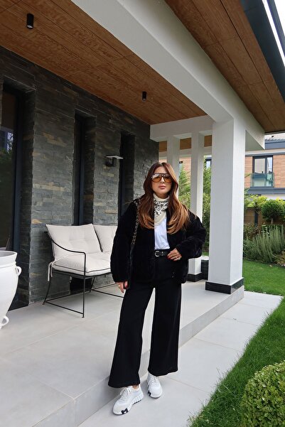 Özge Özgenç Yüksek Bel Kemerli Pens Dikişli Jean