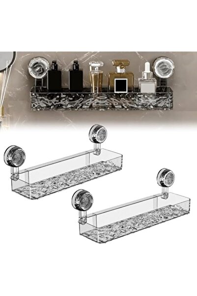Generic Suction Cup Shower Shelf, Shower Caddy Shelves with No-Drill Wall Mou...