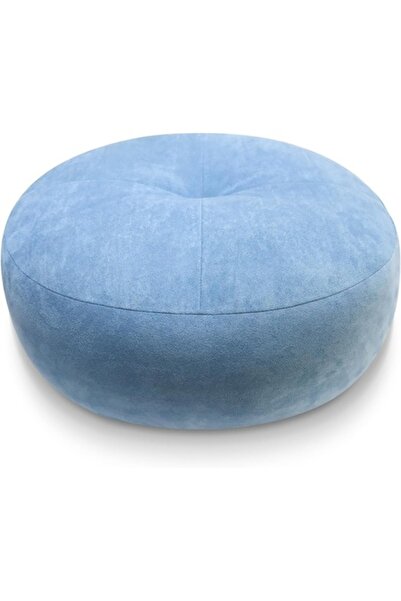 ComfortAce Perna rotunda minimalista 45 cm, moale, catifea siliconizata, decor pentru canapea sau do