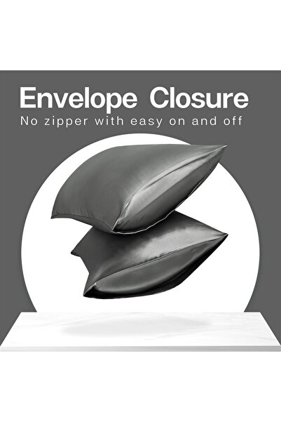 COOYA Simulated silk solid color polyester pillowcase envelope pillow