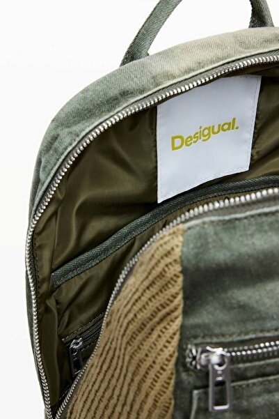 Desigual Women's backpack, Desigual, Bravo Hybrid Chester series, Olive green