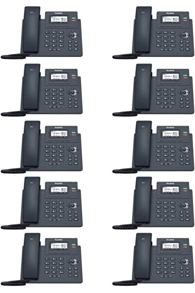Yealink SIP-T31P IP Phone [10 Pack] 2 VoIP Accounts. 2.3-Inch Graphical Display. Dual-Port 10/100 Et