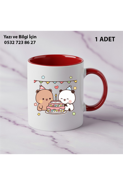 Ceymas Hediyelik Dudu Bubu Hediyelik Kupa Bardak Kişiye Özel İsim Yazılır Kal...