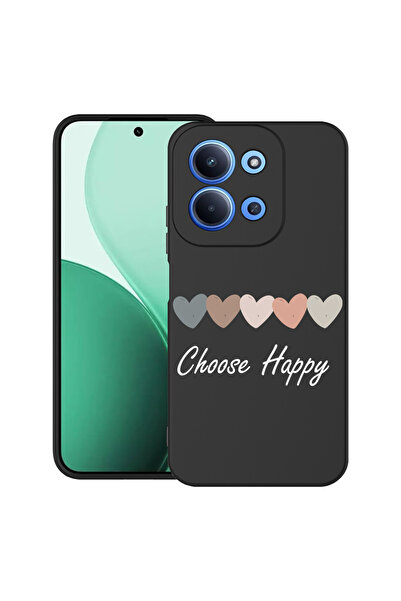 bestcase Carcasă ultra subțire TPU pentru Xiaomi Redmi 15C 5G (173mm), cu design Choose Happy, 2100002 B 1854