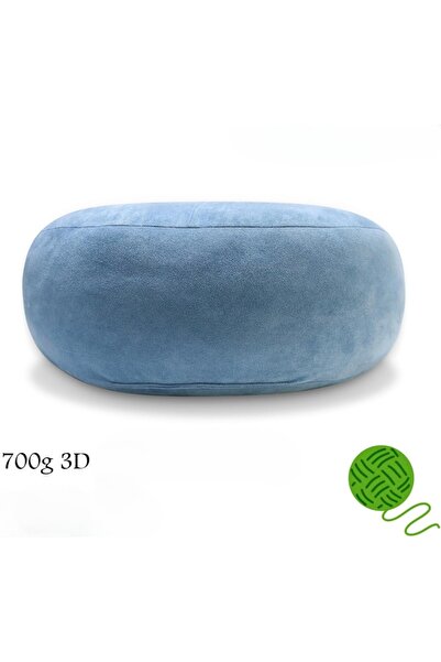 ComfortAce Perna rotunda minimalista 45 cm, moale, catifea siliconizata, decor pentru canapea sau do