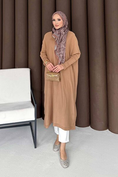 Melike Tatar Μακρύ πλεκτό τουνίκ 70-2096