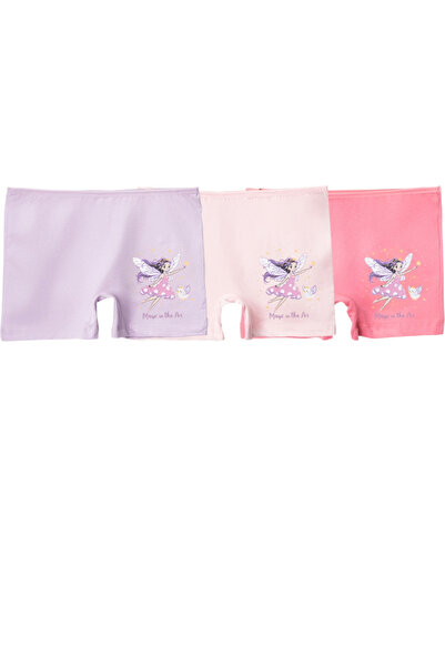 mini mia Girl's Cotton Combed Underwear Briefs 3-Piece Set