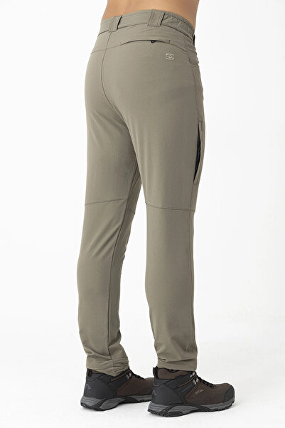 Crozwise Ανδρικό παντελόνι εξωτερικού χώρου με στενό πόδι μπεζ 2241