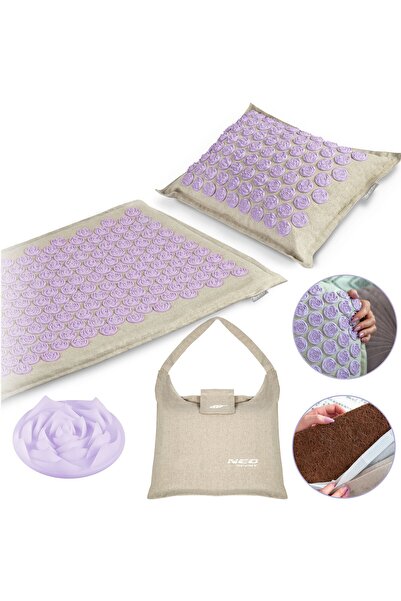 Other Mata do akupresury z kolcami Neo-Sport NS902- szaro-lawendowa