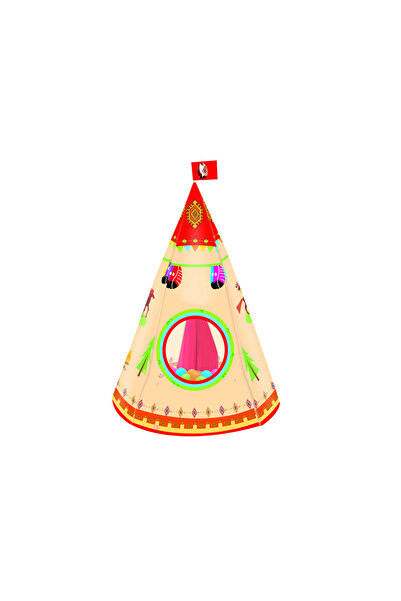 LeanToys Foldable play tent for children Tipi Indian Style 105 x 160 cm