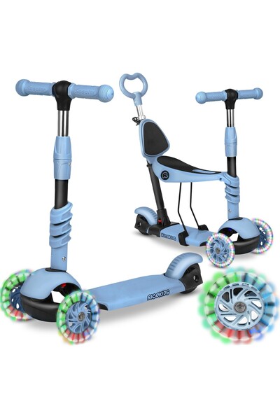 Other Trotinetă cu 3 roți Ricokids Todi - Albastră și Gri