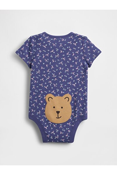 GAP Bebek Çiçek Desenli Brannan Bear Bodysuit