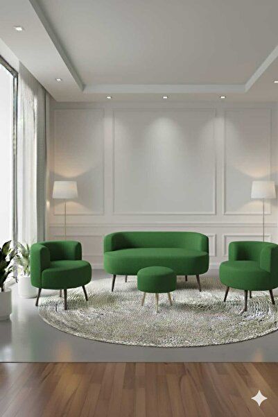 eda hacıoğlu edam bedding group Modern Tasarımlı Teddy Kumaşlı 4'lü Oturma Grubu